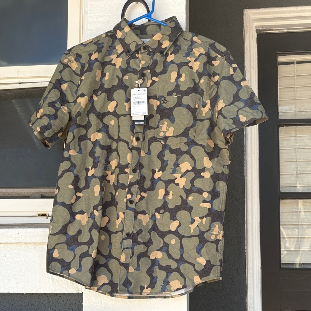 Pendin Camo Print Shirt Size M